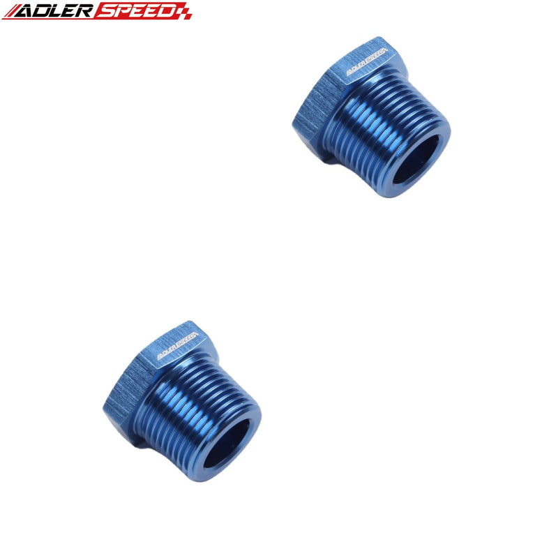 US SHIP ! ADLERSPEED 2PC Aluminum 1/4'' 3/8" 1/2" 3/4" inch NPT Male To Female NPT Fitting Adapter
