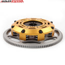 ADLERSPEED RACING TWIN DISC CLUTCH FOR MITSUBISHI LANCER EVO 4 5 6 7 8 9 w/LIGHT FLYWHEEL