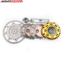ADLERSPEED RACING TWIN DISC CLUTCH FOR MITSUBISHI LANCER EVO 4 5 6 7 8 9 w/LIGHT FLYWHEEL