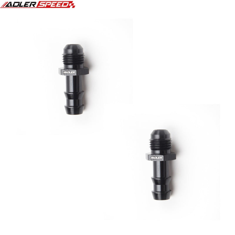 US SHIP ! ADLERSPEED 2PCS 4AN 6AN 8AN 10AN 12AN To 4mm 6mm 8mm 10mm Barb Straight Fuel Hose Fitting