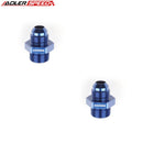 US SHIP ! ADLERSPEED 2PCS AN6 8 10 12 Male Flare To 1/8'' 1/4" 1/2'' BSP BSPP Straight Fitting Adapter