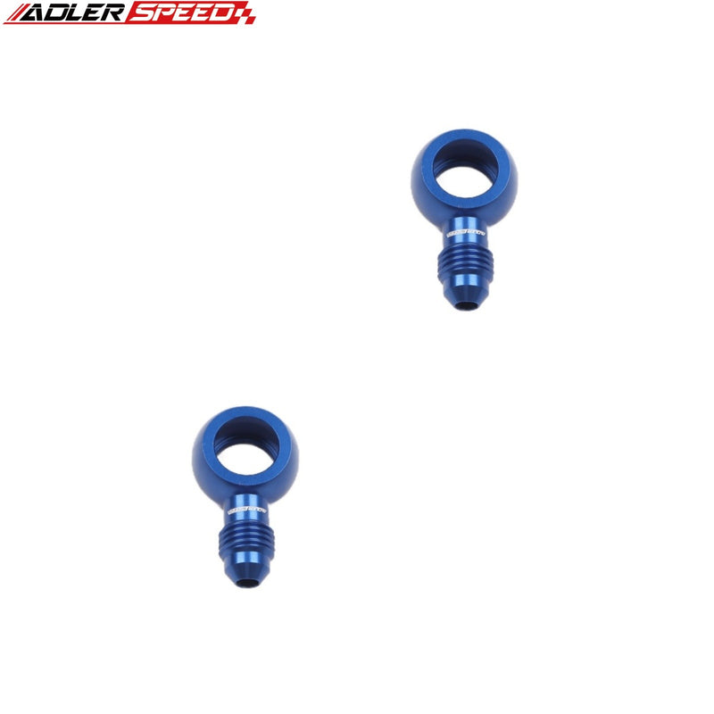 US SHIP ! ADLERSPEED 2PCS -3AN 4AN 6AN 8AN Male to 8.5/10.5/12.5mm Banjos Bolt Brake Fitting Adapter