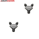 US SHIP ! ADLERSPEED 2PCS AN3 AN4 AN6 AN8 AN10 AN12 AN16 Male Flare Y Block Fitting Adapter
