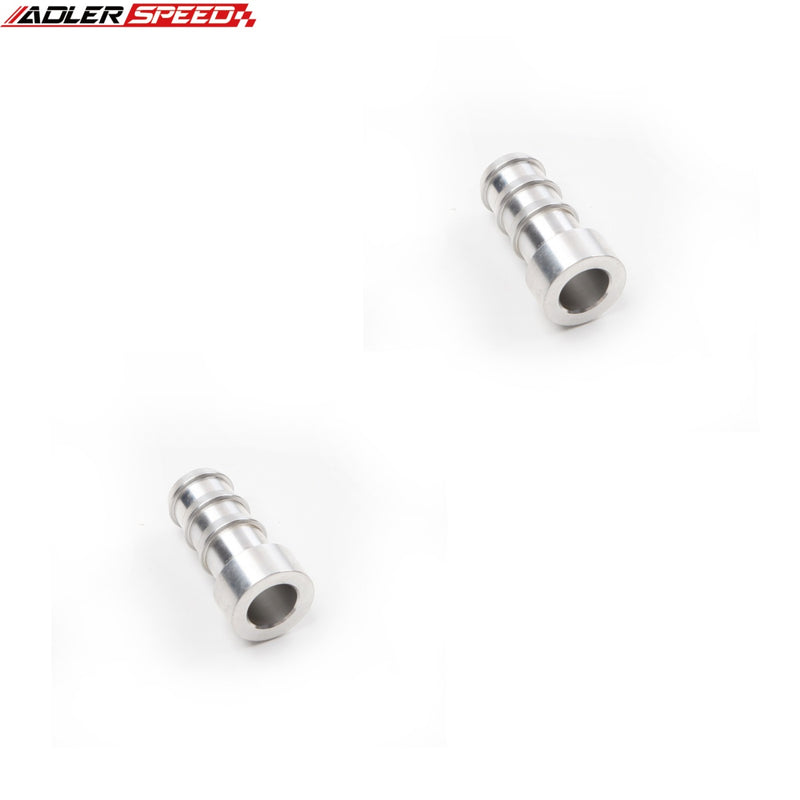 US SHIP ! 2PCS 3/8" 1/2" 5/8" 3/4" Barbs Straight Weld Bung Adapter Fitting Round Base