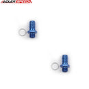 US SHIP ! ADLERSPEED 2pc Bosch 044 Fuel Pump Inlet M18 x1.5 To 3/4" 19mm Barb Fitting Adapter