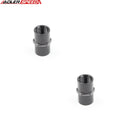 US SHIP !  ADLERSPEED 2PCS  3/8" NPT To 3/8" NPT Female Union Straight Fitting Adapter Black