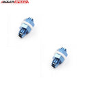 US SHIP !  ADLERSPEED 2PCS -6AN AN6 6AN Fuel Cell Tank Bulkhead Fitting Adapter Blue