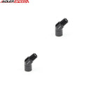 US SHIP ！ADLERSPEED 2PCS  3/8'' NPT Male to 3/8'' NPT 45 Degree Female Adapter Fitting Aluminum Black
