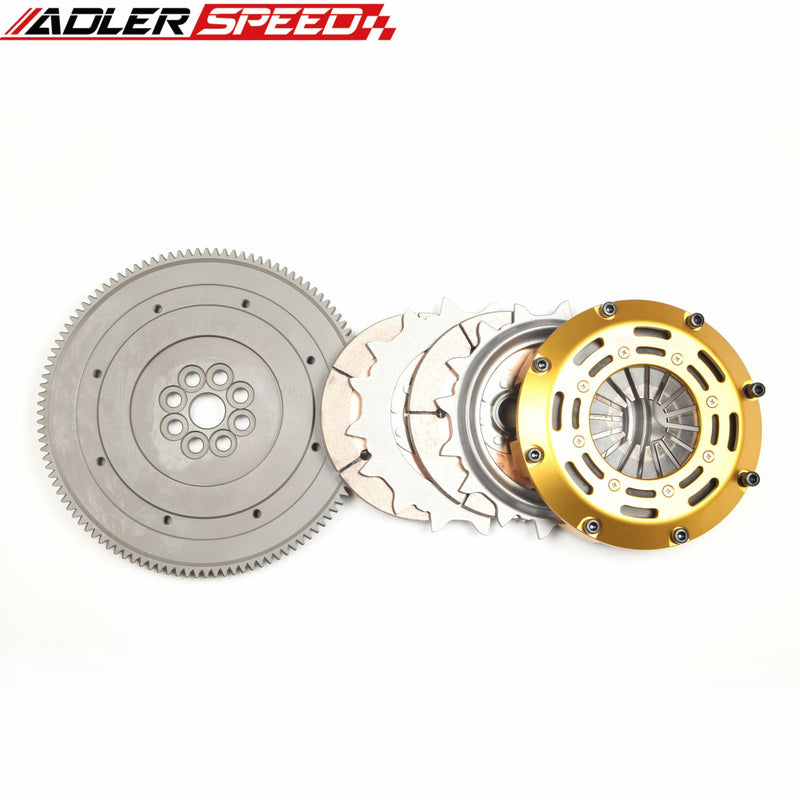 US SHIP ! RACING TWIN DISC CLUTCH & STANDARD WEIGHT FLYWHEEL KIT FOR HONDA ACURA B-SERIES B16 B18 B20