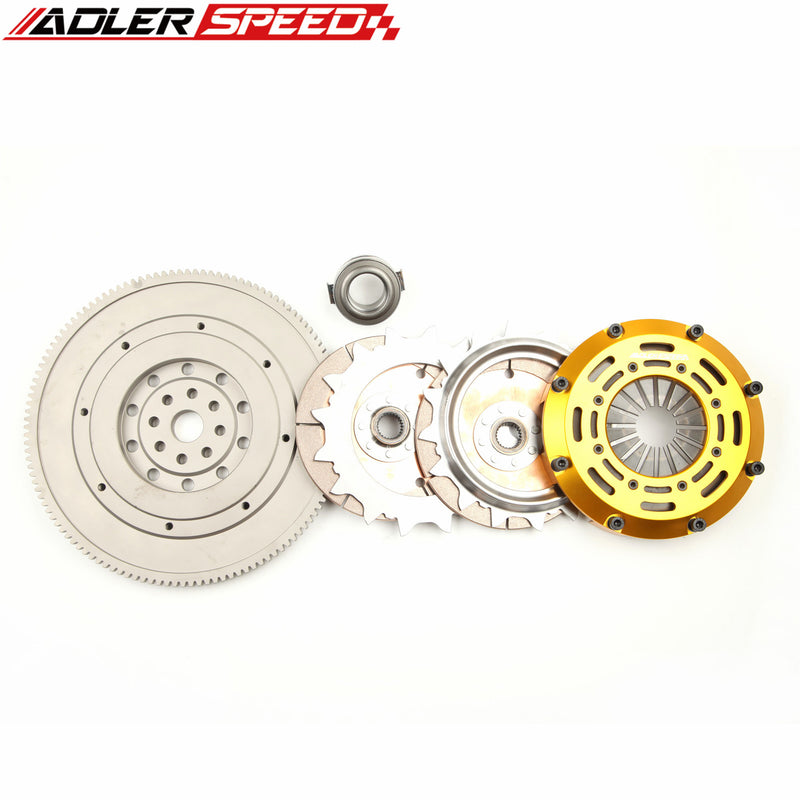 ADLERSPEED RACE CLUTCH TWIN DISC KIT STANDARD FOR IMPREZA FORESTER BAJA LEGACY OUTBACK 2.5L