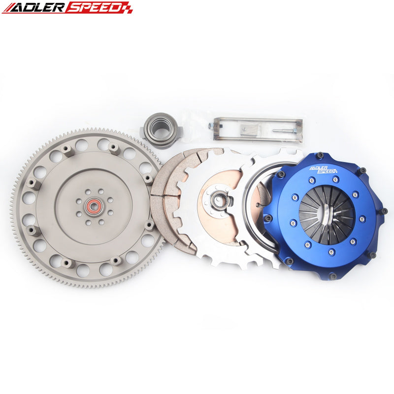 ADLERSPEED 8.5" INCH 215MM RACE CLUTCH TWIN DISC KIT FOR SUBARU WRX STI EJ25 6 SPEED 2004-2018