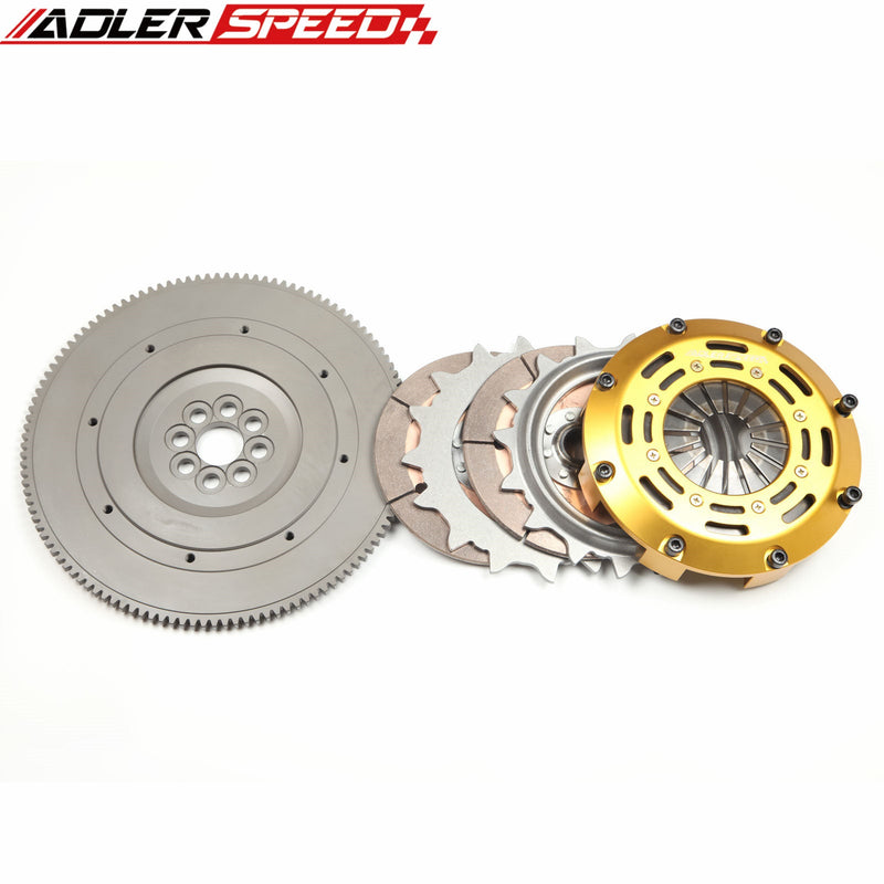 US SHIP ! Racing Clutch Twin Disc + Standard Flywheel Kit For Acura RSX Honda Civic Si K20 K24 K-series