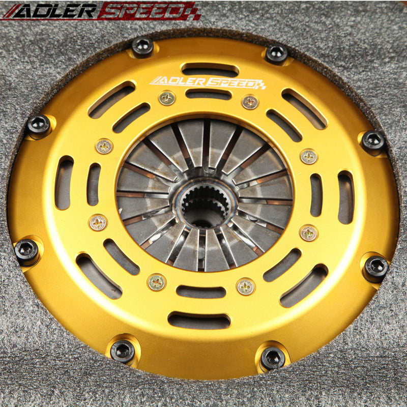 US SHIP ! Racing Clutch Twin Disc + Medium weight Flywheel Kit For Acura RSX Honda Civic Si K20 K24 K-series