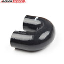 US SHIP ! ADLERSPEED  3" inch 76mm 4 Ply 180 Degree Turbo Silicone Coupler Hose Pipe Black