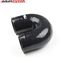 US SHIP ! ADLERSPEED  3" inch 76mm 4 Ply 180 Degree Turbo Silicone Coupler Hose Pipe Black