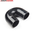 US SHIP ! ADLERSPEED  3" inch 76mm 4 Ply 180 Degree Turbo Silicone Coupler Hose Pipe Black