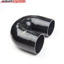 US SHIP ! ADLERSPEED 3.5'' ID 180 Degree Turbo Silicone Hose Coupler Pipe Tube Black 4PLY