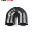 US SHIP ! ADLERSPEED 3.5'' ID 180 Degree Turbo Silicone Hose Coupler Pipe Tube Black 4PLY