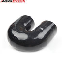 US SHIP 4Ply 4" Inch 102mm ID 180 Degree Turbo Silicone Coupler Hose Pipe Black