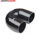 US SHIP 4Ply 4" Inch 102mm ID 180 Degree Turbo Silicone Coupler Hose Pipe Black