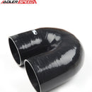 US SHIP 4Ply 4" Inch 102mm ID 180 Degree Turbo Silicone Coupler Hose Pipe Black