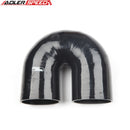 US SHIP 4Ply 4" Inch 102mm ID 180 Degree Turbo Silicone Coupler Hose Pipe Black