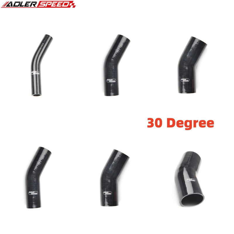 US SHIP ! ADLERSPEED NEW 4Ply 30 Degree Turbo Silicone Hose Coupler Pipe - 1.5" 2" 2.5" 3.5" 4"