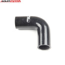 US SHIP ! ADLERSPEED 4Ply 1" inch 25.4mm 90 Degree Turbo Silicone Hose Coupler Pipe Black