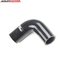 US SHIP ! ADLERSPEED 4Ply 1" inch 25.4mm 90 Degree Turbo Silicone Hose Coupler Pipe Black