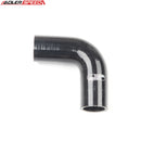 US SHIP ! ADLERSPEED 4Ply 1" inch 25.4mm 90 Degree Turbo Silicone Hose Coupler Pipe Black