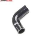 US SHIP ! ADLERSPEED 4Ply 1" inch 25.4mm 90 Degree Turbo Silicone Hose Coupler Pipe Black