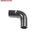 US SHIP ! ADLERSPEED 4Ply 1.5" (38mm) inch 90 Degree Silicone Hose Coupler Pipe Turbo Black