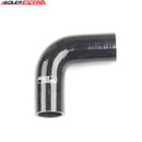 US SHIP ! ADLERSPEED 4Ply 1.5" (38mm) inch 90 Degree Silicone Hose Coupler Pipe Turbo Black