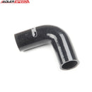 US SHIP ! ADLERSPEED 4ply 1.75" 45mm ID 90 Degree Turbo Intake Silicone Hose Coupler Pipe Black