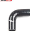 US SHIP ! ADLERSPEED 4ply 1.75" 45mm ID 90 Degree Turbo Intake Silicone Hose Coupler Pipe Black