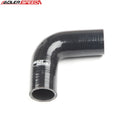 US SHIP ! ADLERSPEED 4ply 1.75" 45mm ID 90 Degree Turbo Intake Silicone Hose Coupler Pipe Black