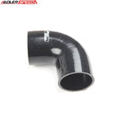 US SHIP ! ADLERSPEED 4 Ply 2" Inch 50.8mm 90 Degree Silicone Hose Coupler Pipe Turbo Black
