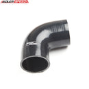 US SHIP ! ADLERSPEED 4PLY 2.125" inch 54mm ID 90 Degree Silicone Hose Turbo Coupler Pipe Black