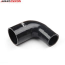 US SHIP ! ADLERSPEED 4Ply 3" inch To 2" inch ID 90 Degree Black Silicone Turbo Coupler Hose Pipe