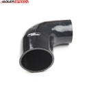 US SHIP ! ADLERSPEED 3" To 2.25" inch ID 4 Ply 90 Degree Turbo Black Silicone Coupler Hose Pipe USA