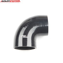 US SHIP ! ADLERSPEED 4Ply 3.5" inch 89mm 90 Degree Turbo Silicone Hose Coupler Pipe Black
