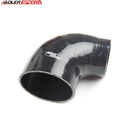 US SHIP ! ADLERSPEED 4" To 3.5" (102-89mm) 4 Ply 90 Degree Turbo Silicone Coupler Hose Pipe Black