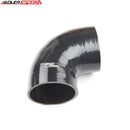 US SHIP ! ADLERSPEED 4Ply 4" inch ID 90 Degree Black Silicone Hose Turbo Coupler Pipe Tube US
