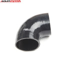 US SHIP ! ADLERSPEED 4Ply 4.5" 114mm 90 Degree Silicone Hose Coupler Pipe Turbo Black