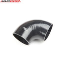 US SHIP ! ADLERSPEED 4Ply 4.5" 114mm 90 Degree Silicone Hose Coupler Pipe Turbo Black