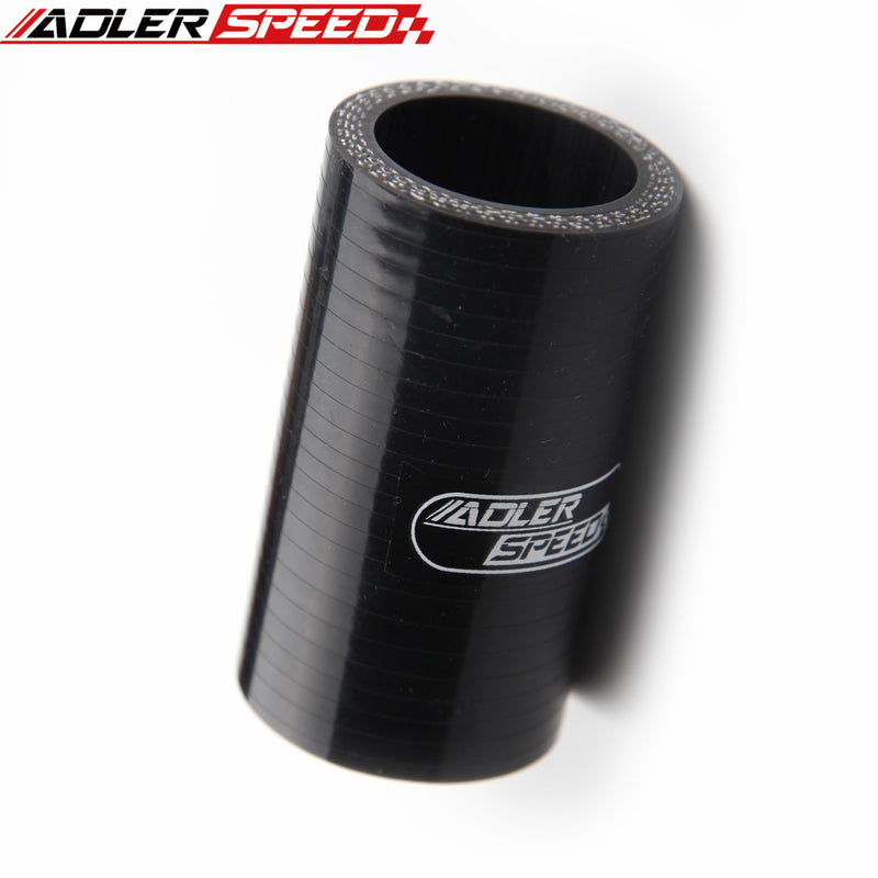 US ADLERSPEED 4 Ply 1.25" ID Straight Black Hose Turbo Silicone Coupler Pipe 76.2mm