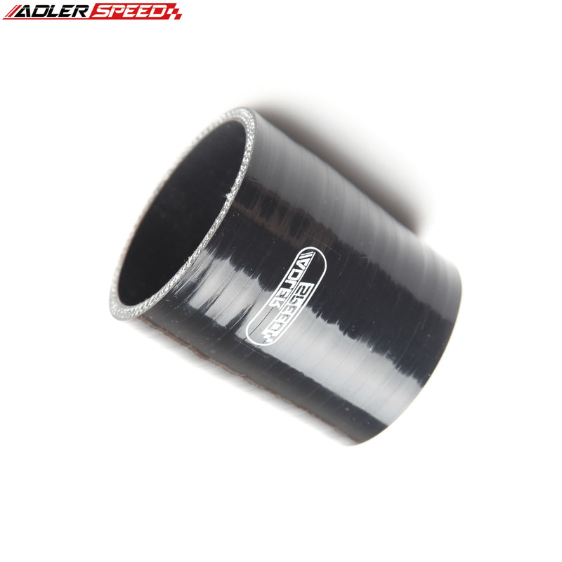 US SHIP Black 2.75" To 2'' ID Turbo Reducer Straight Silicone Hose Coupler Pipe 4Ply