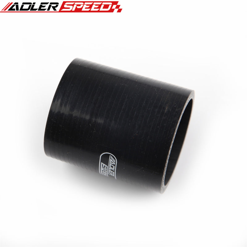 US SHIP ! ADLERSPEED 4 Layer/ Ply 3" Straight Silicone Hose Turbo Coupler Pipe 76.2mm Length Black