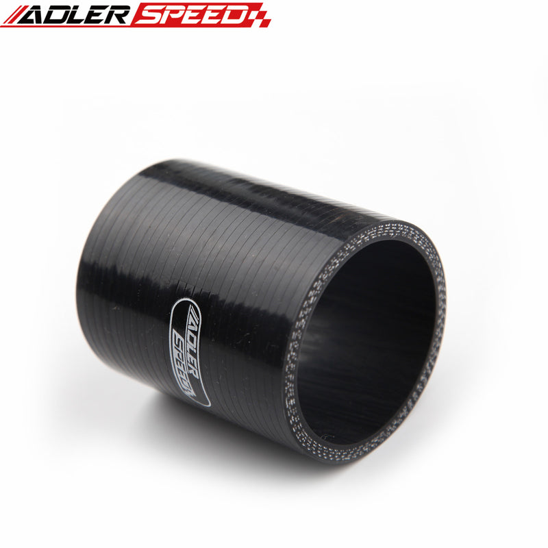 US SHIP ! ADLERSPEED 4 Layer/ Ply 3" Straight Silicone Hose Turbo Coupler Pipe 76.2mm Length Black
