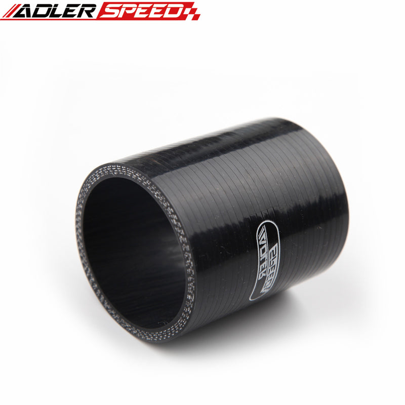 US SHIP ! ADLERSPEED 4 Layer/ Ply 3" Straight Silicone Hose Turbo Coupler Pipe 76.2mm Length Black